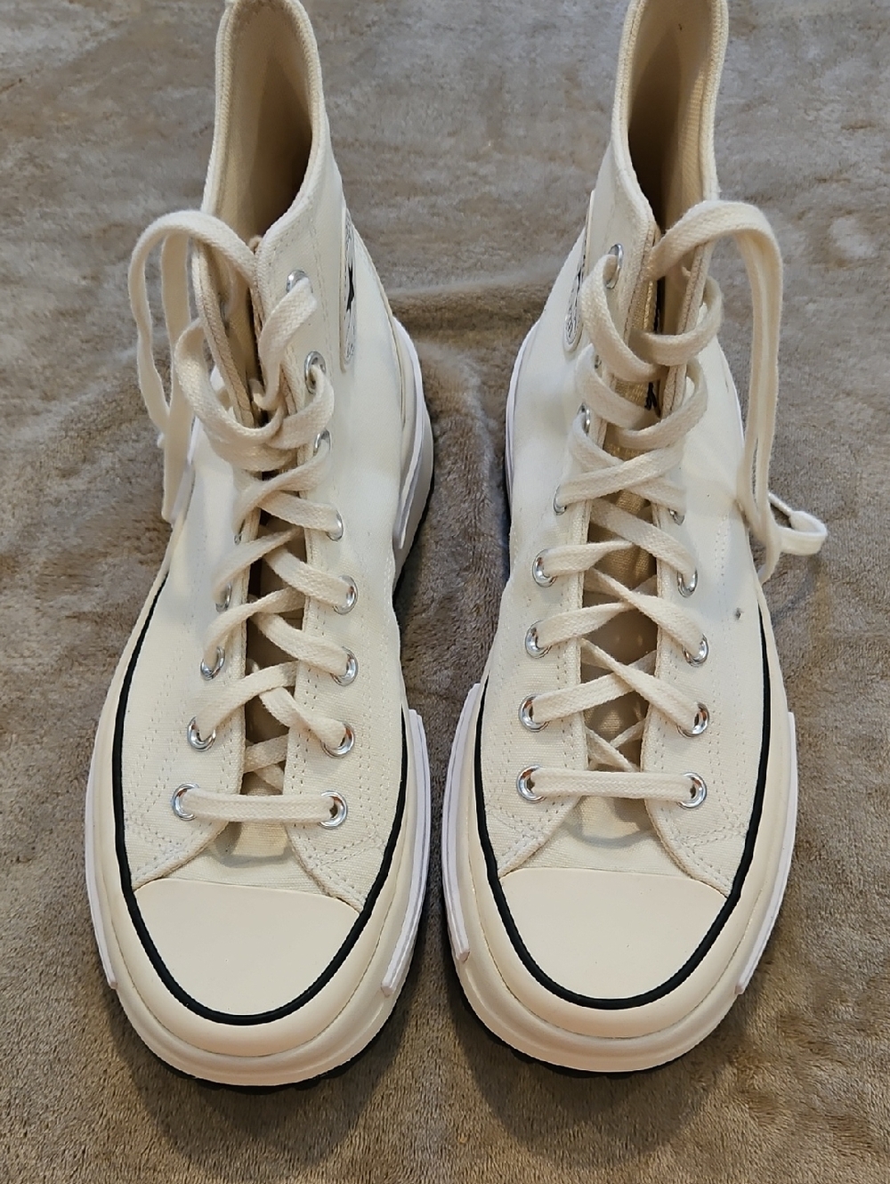 NWT Converse Off-White High-Top Canvas Sneakers